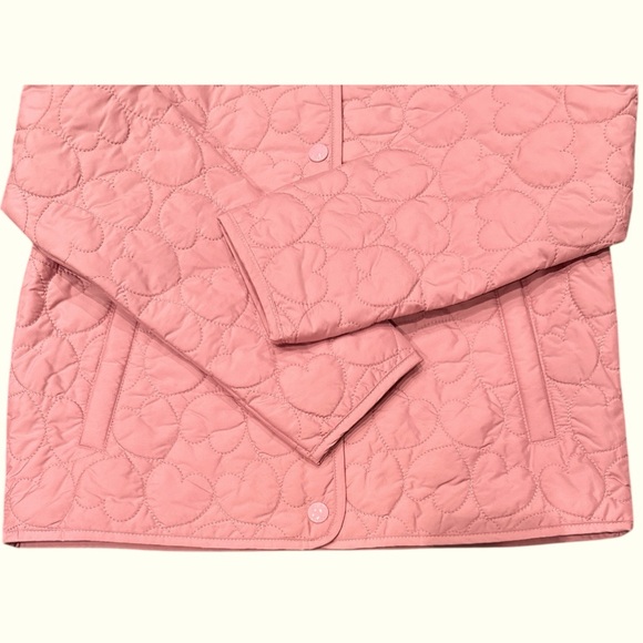 💕Crewcuts by J. Crew girls’ quilted heart jacket pink M 8 9 NEW NWT💕 - Picture 4 of 5